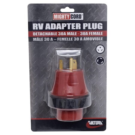 Valterra 30A - 30A DETACHABLE ADAPTER PLUG, CARDED A10-3030DAVP